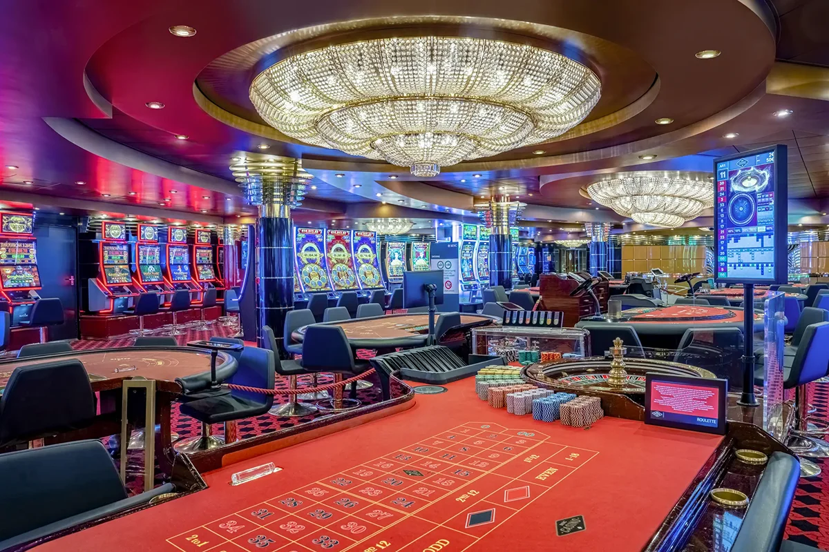 The MSC Poesia casino.