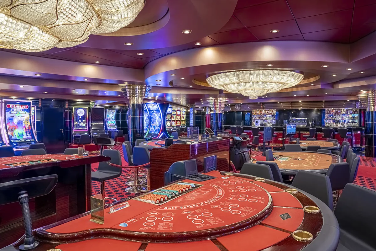 The MSC Poesia casino.