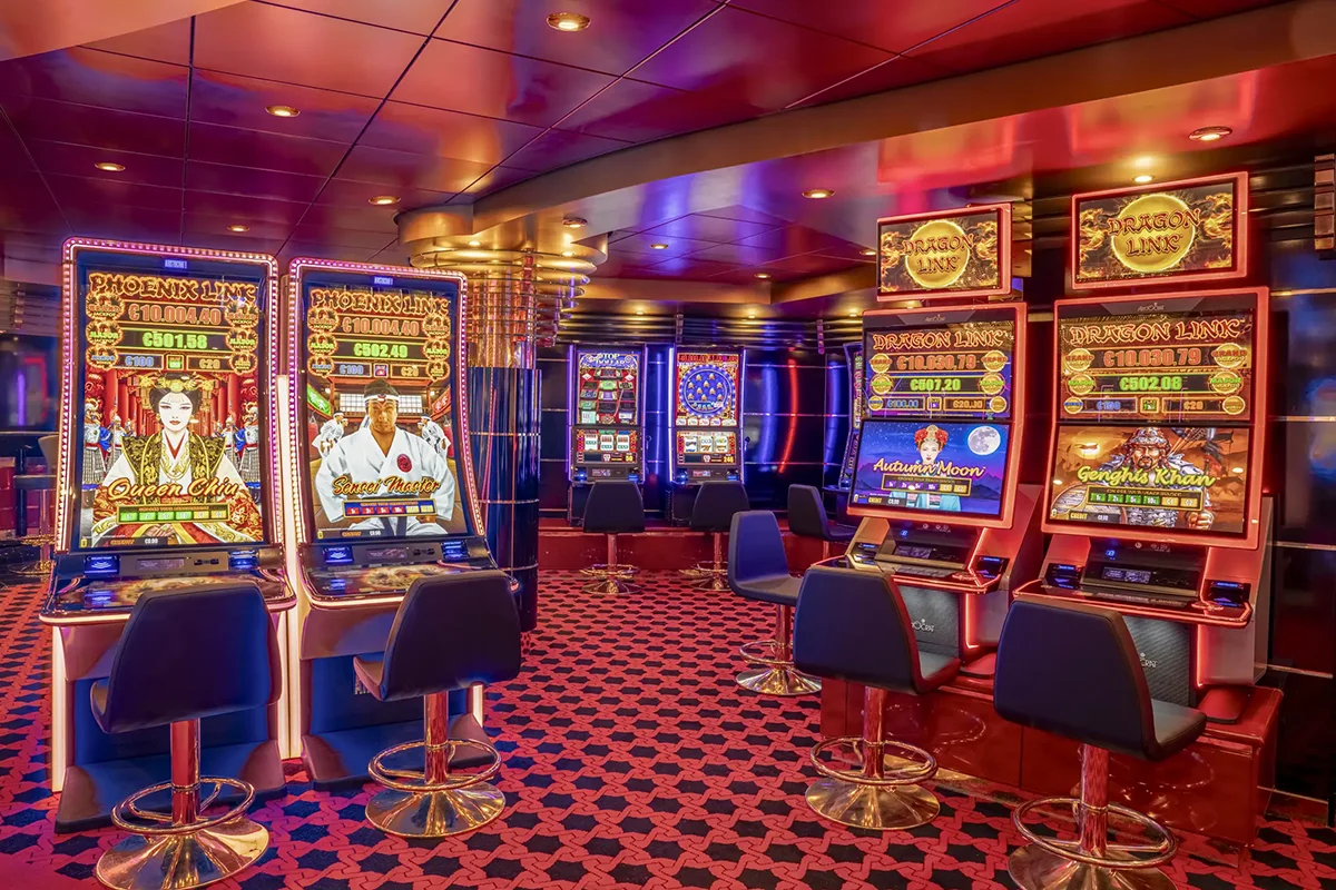 The MSC Poesia casino.