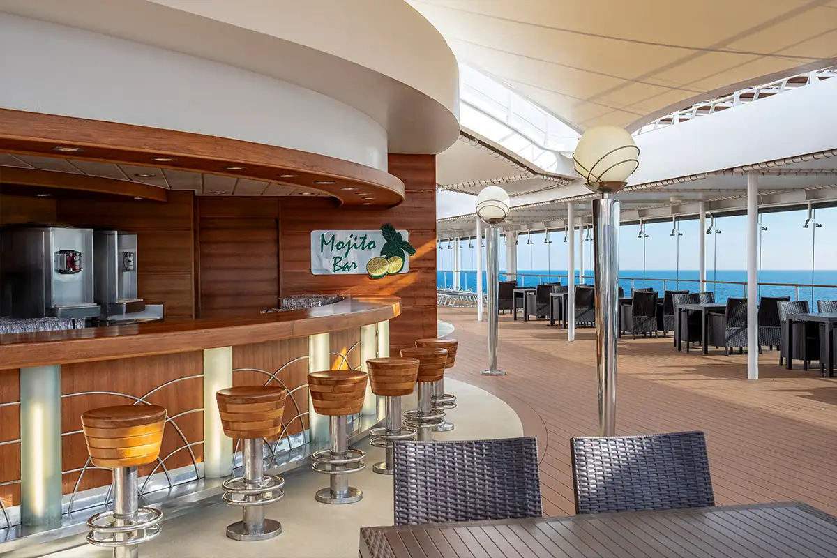 The Mojito Bar seating area.